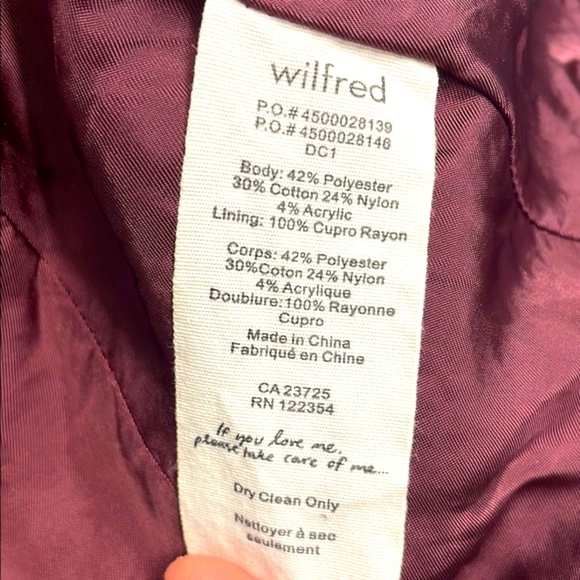 Wilfred Cropped Brown Tailored Blazer with Metallic Sheen Size 6 - Picture 7 of 14